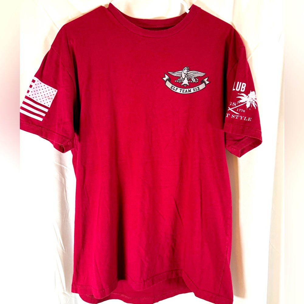 🎄🇺🇸Grunt Style “Elf Team Six” Christmas Holiday T-shirt - Men’s Large - Veterans